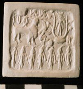 Thumbnail of Plaster Impression of Harappan Indus Valley Seal (1900.99.0009)