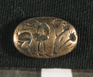 Thumbnail of Brass Reproduction of Minoan Signet Ring (1901.04.0009)