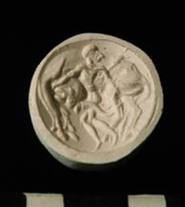 Thumbnail of Plaster Impression of a Late Helladic Seal (1913.01.0015)
