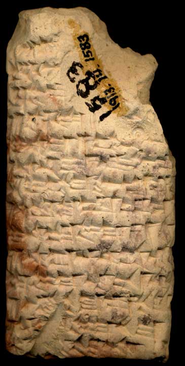Thumbnail of Neo-Babylonian Cuneiform Tablet (1913.14.1583)