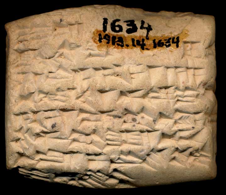 Thumbnail of Neo-Babylonian Cuneiform Tablet (1913.14.1634)