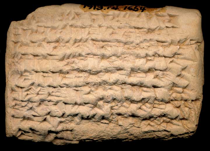 Thumbnail of Neo-Babylonian Cuneiform Tablet (1913.14.1654)