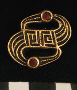 Thumbnail of Reproduction of a Gilded “S” Brooch (1914.11.0069)
