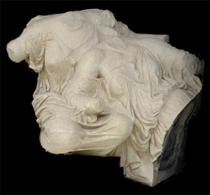 Thumbnail of Plaster Cast of Parthenon, East Pediment: "The Three Fates," Center Figure (1915.02.0001B)