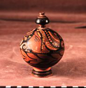 Thumbnail of Red Figure Footed Pyxis, Cosmetics Container ()