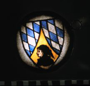Thumbnail of Stained Glass Plaque: Coat of Arms (1949.02.0041)