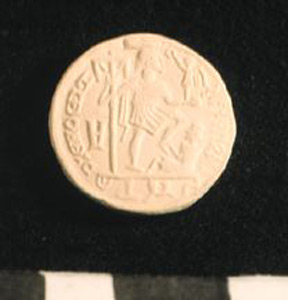 Thumbnail of Plaster Cast of Anglo-Saxon Coin Impression: Reverse (1969.21.0002B)