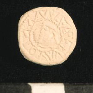 Thumbnail of Plaster Cast of Anglo-Saxon Coin Impression: Obverse (1969.21.0003A)
