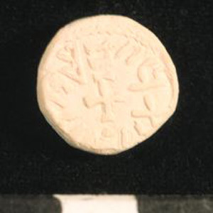 Thumbnail of Plaster Cast of Anglo-Saxon Coin Impression: Reverse (1969.21.0003B)