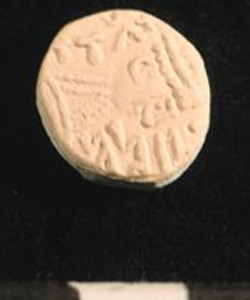 Thumbnail of Plaster Cast of Anglo-Saxon Coin Impression: Obverse (1969.21.0006A)