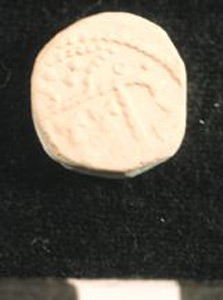 Thumbnail of Plaster Cast of Anglo-Saxon Coin Impression: Reverse (1969.21.0007B)