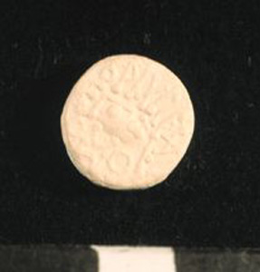 Thumbnail of Plaster Cast of Anglo-Saxon Coin Impression: Obverse (1969.21.0010A)
