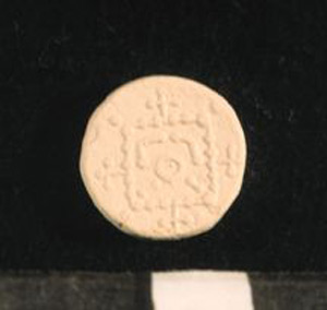 Thumbnail of Plaster Cast of Anglo-Saxon Coin Impression: Reverse (1969.21.0010B)