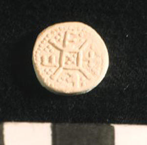Thumbnail of Plaster Cast of Anglo-Saxon Coin Impression: Reverse (1969.21.0018B)