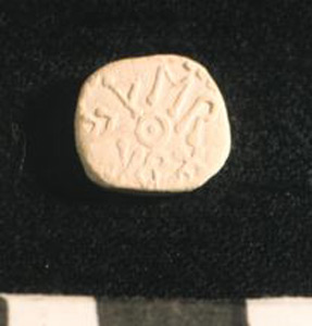 Thumbnail of Plaster Cast of Anglo-Saxon Coin Impression: Reverse (1969.21.0021B)