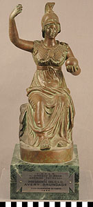 Thumbnail of Commemorative Olympic Sculpture of Pallas Athena Presented to Avery Brundage (1977.01.0319A)