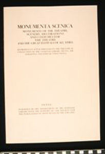 Thumbnail of Folio: Denkmäler des Theatres/V. Mappe (Volume 5), Title Page (1927.12.0005C)
