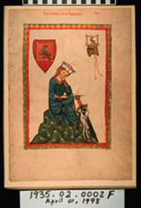 Thumbnail of Folio:  Die Minnesinger, Herr Walther vo der Vogelweide (1935.02.0002F)