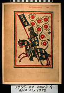Thumbnail of Folio:  Die Minnesinger, Her Hartmann von Ave (1935.02.0002G)