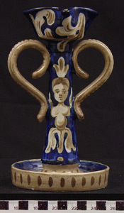 Thumbnail of Majolica Candlestick (1944.03.0017)