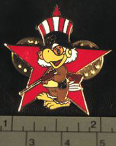 Thumbnail of Commemorative Olympic Pin Set: Eagle Shooter, Red Star (1984.04.0001AD)