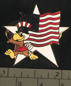 Thumbnail of Commemorative Olympic Pin Set: American Flag, Eagle (1984.04.0001B)
