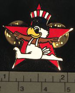 Thumbnail of Commemorative Olympic Pin Set: Eagle Doing Splits, Red Star (1984.04.0001X)