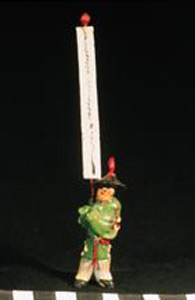 Thumbnail of Model of Wedding Procession: Banner Carrier (1990.04.0001BC)