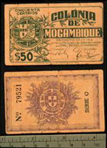 Thumbnail of Bank Note: Mozambique, 50 Centavos (1992.23.1508)