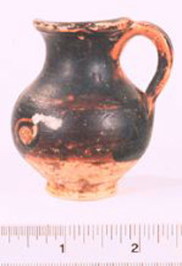 Thumbnail of Black-Glaze Miniature Oinochoe, Pitcher (1900.11.0041)