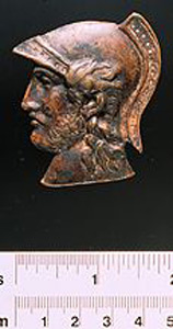 Thumbnail of Reproduction of Greek Cast Bust in Relief: Soldier (1924.02.0081)