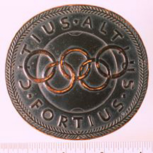 Thumbnail of Commemorative Medallion for the International Olympic Congress Meeting in Berlin (1977.01.0027)