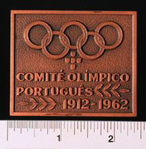 Thumbnail of Olympic Commemorative Plaque: "Comité Olímpico Português, 1912 – 1962" (1977.01.0505)