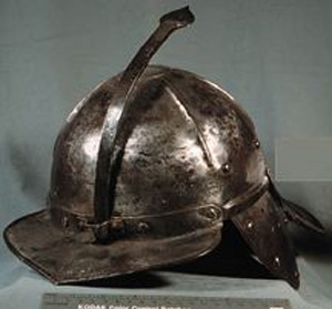 Thumbnail of Lobster Tail Helmet (1992.02.0001)