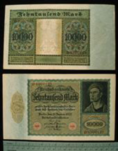 Thumbnail of Bank Note: Germany, 10000 Mark (1992.23.0542)