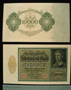Thumbnail of Bank Note: Germany, 10000 Mark (1992.23.0543)