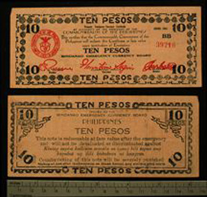 Thumbnail of Philippine Commonwealth Government Mindanao Emergency Circulating Bank Note: 10 Pesos (1992.23.1822)