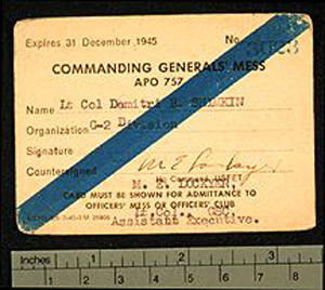 Thumbnail of Army Mess Ticket (1998.07.0003)