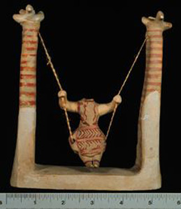 Thumbnail of Plaster Cast of Minoan Swinging Female Votive Figure  (1924.01.0001)