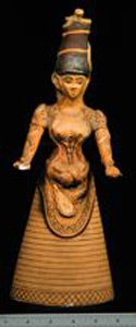 Thumbnail of Plaster Cast of Goddess Figurine (1924.01.0007)