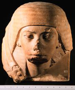 Thumbnail of Plaster Cast of Statue Fragment: Head of a Military General (1948.01.0009)