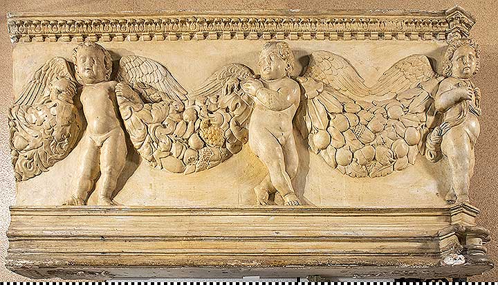 Thumbnail of Plaster Cast, Tomb of Ilaria Del Caretto: Left Side Panel (Head) (1948.01.0059E)