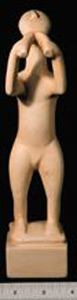 Thumbnail of Plaster Cast of Votive Figure: Flute Player of Keos (1976.13.0001)