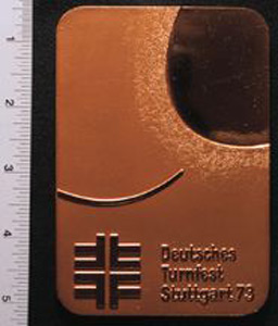 Thumbnail of Commemorative Plaque: German Gymnastics Festival (1977.01.0342A)
