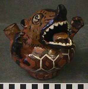 Thumbnail of Drinking Vessel: Coati Mundi, Raccoon Effigy (1997.15.0446)