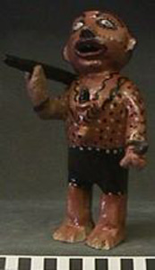 Thumbnail of Effigy Figurine: Man with Blow Gun (1997.15.0495A)