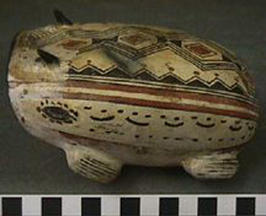 Thumbnail of Festival Drinking Vessel: Huartana, Horned Toad Effigy (1997.15.0539)