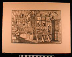 Thumbnail of Reproduction of a Woodcut Print: Printer