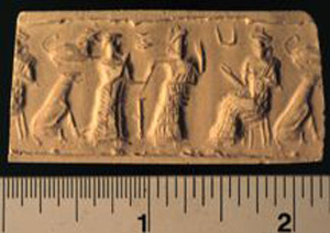 Thumbnail of Impression of Cylinder Seal by Edith Porada  (1900.53.0063B)