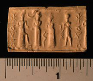 Thumbnail of Plaster Impression of Cylinder Seal by Edith Porada  (1900.53.0066B)